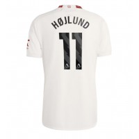 Camiseta Manchester United Rasmus Hojlund #11 Tercera Equipación 2023-24 manga corta